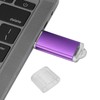 USB Flash Drive Transparent Cover Purple Portable Storage Memory Stick