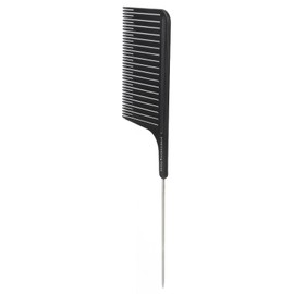 Hair Highlight Comb, Highlight Comb, Stainless Steel Rat Tail Comb for Hair Colour (Black)