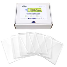 Gel Press Monoprinting Print Plates – 5” x 7” Gel Plate Class Pack Value Pack - Printmaking Supplies - Reusable Gel Printing Plates for Press Art for Card Making, Scrapbooking, Arts and Crafts 6-Pack