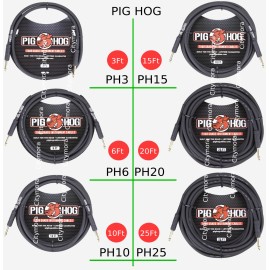 Pig Hog PH3/6/10/15/20 - 3 ft