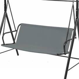 Swing Seat Replacement Cover for 2/3 Seater Outdoor Patio Swing 600D Thicken Oxford Porch Swing Cover Replacement Garden Rocking Chair Cushions Covers (Gray, 58.3x19.5 x19.5 inches)