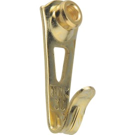 OOK 533710 30-Pound Steel Concrete Picture Hangers, Brass, 3-Pack