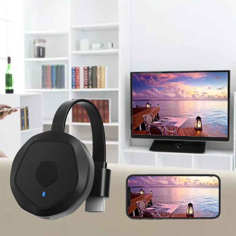 Wireless Display Dongle Adapter 1080P 2.4G 5G Dual Band Wifi