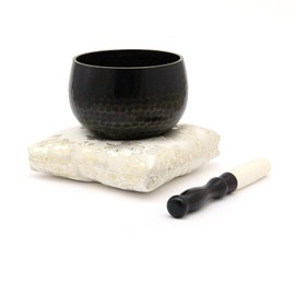 Heavy Tone Daitokuji Rin 3-Piece Set, Square Futon Rin Diameter, 4.7 inches (12 cm), Tanaka Butsudan Shop Original Buddhist Tools