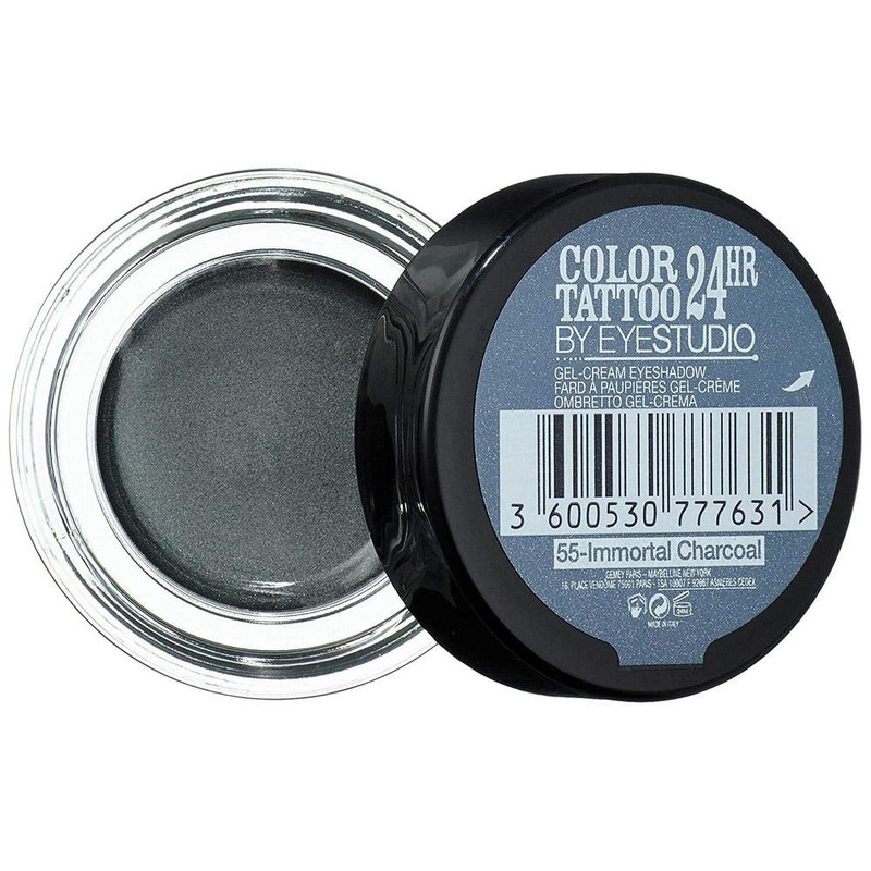 Maybelline Colour Tattoo 24 Hour Eye Shadow, Immortal Charcoal Number