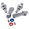 Faucet Repair Kit with Handles and Stems for Wall Mount