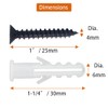 ZipSeven M4 Black Wood Screws Kit 100 pcs Phillips Flat