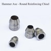 TopHomer 10Pcs Round Wedges Carbon Steel Axe Wedge Hammer Reinforcing
