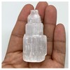 1pc, 2.2"-2.3", Natural Rough Solid Selenite (Satin Spar) Crystal Tower,