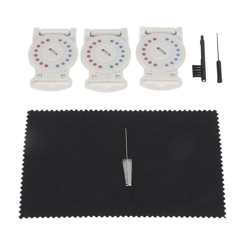 Hearing Amplifier Cleaning Kit Replacement Wax Filters Set with Cloth