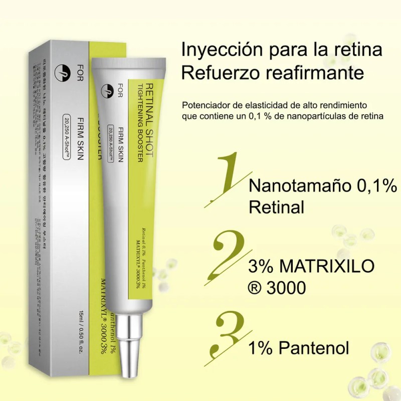 Booster Facial Retinal Shot Antiedad Reafirmante Noche 2pcs