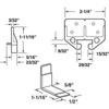 Prime-Line R 7084 Drawer Track Guides for 1/4 In. by