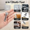 Mini Multitool Wrench, Alloy Tool Adjustable Wrench Rustproof Corrosion Resistant,