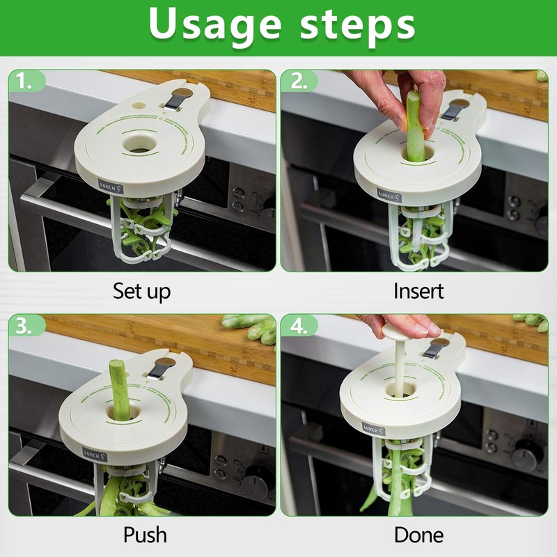 Asparagus Peeler with 6 Precision Blades, Screw Clamp & Pestle,