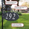 Address America USA Handcrafted Park Place Oval Reflective 911 Home