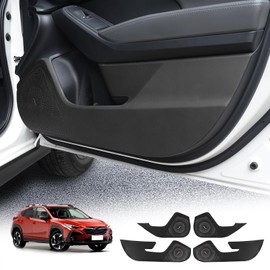 KUNGKIC for 2023 2024 Subaru Crosstrek Base/Premium/Sport/Limited/Wilderness Car Door Anti Kick Pad Protective Stickers Interior Decals Accessories Mats Cover 4PCS Imitation Leather
