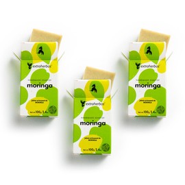 Pack 3 de Jabones Artesanales de Moringa de Extraherbos, Antiedad, Hidratante