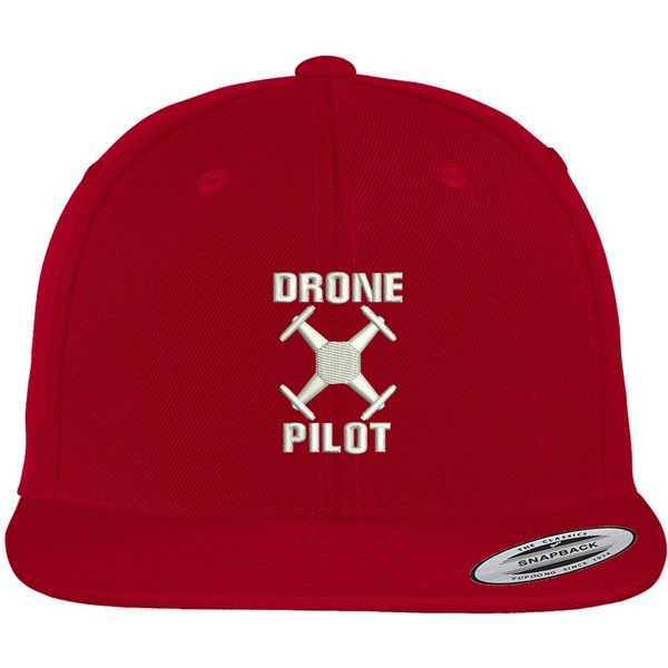 Trendy Apparel Shop Drone Operator Pilot Embroidered Flat Bill Snapback