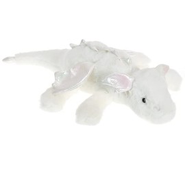 Apricot Lamb Toys Plush White Lying Dragon Dinosaur Stuffed Animal Soft Cuddly Perfect for Child (White Dragon,15 Inches)