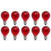 CEC Industries #5G9 1/2/120V/TR (Red) Bulbs, 120 V, 5 W,