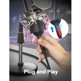 SOUNDFAM XLR Microphone Cable 1 m Gold-Plated XLR Connectors (24K) Double Shielded with 99.99% OFC Studio, Stage, Podcast, Live Streaming