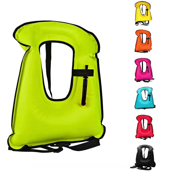 Swim Vest for Adults,Inflatable Buoyancy Vests-Portable Snorkel Vest for Diving Surfing