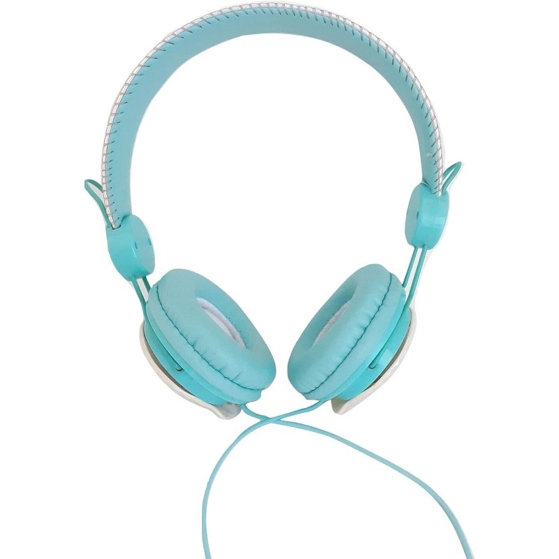 Justice Mermaid Headphones Seashell Over Ear Cushioned Holographic Design Green