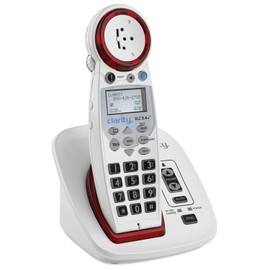 Clarity XLC3.4+ Teléfono amplificado inalámbrico para personas mayores, ancianos, con problemas de audición, con discapacidad auditiva | Teléfono portátil de 50dB para el hogar con amplificador de