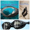 Optical Swimming Goggles with Prescription, Dioptres: -0 to -6.0, Black