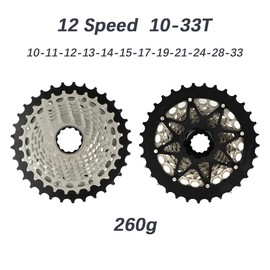 DJC Road Bike Cassette Freewheel XD/XDR Ultralight 12 Speed 10-28 33 36 44T for Sram Red eTap AXS Sunshine-SZ Flywheel (12s-10-33T)