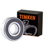TIMKEN 6204-2RS 2PACK Double Rubber Seal Bearings 20x47x14mm, Pre-Lubricated and