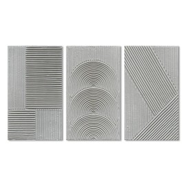 NANKAI Art Hand-Painted White Textured Abstract Art Oil Painting Contemporary Minimalist Art Home Wall Decoration Painting 28x16 Inches x3