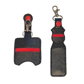 Thin Red Line Hand Sanitizer Holder And/Or Lip Balm Holder