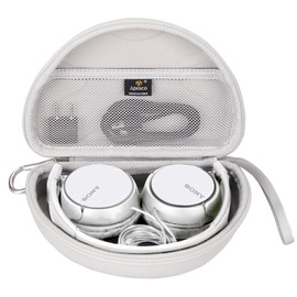Aproca Grey Hard Portable Storage Case, for Sony ZX Series MDR-ZX110 / MDR-ZX110NC Noise Cancelling Headphones