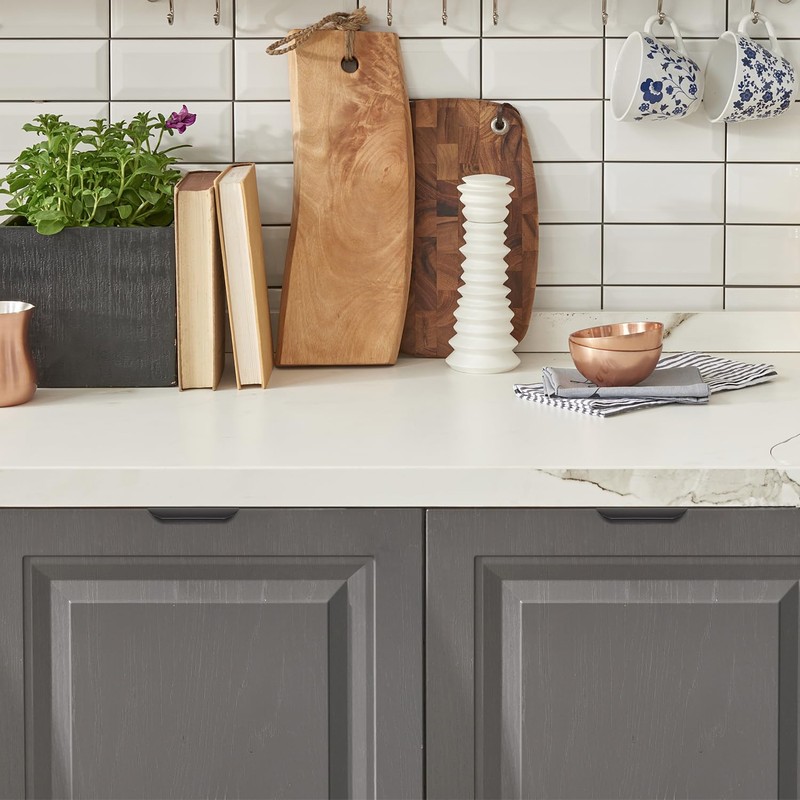 Ravinte 25 Pack Finger Pulls for Cabinets 64mm/2.52in Hole Center