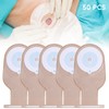50 PCS Colostomy Bags, Convenient Ostomy Bag Supplies, Cut-to-Fit Drainable
