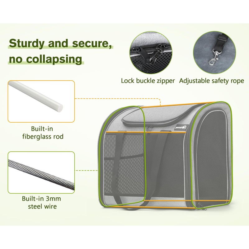 Pecute Cat Backpack with Widened Interior Space, Upgraded Dog Backpack