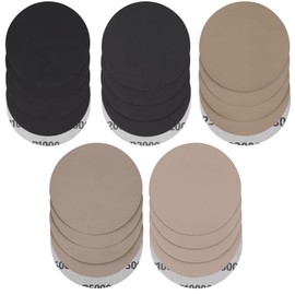STEBRUAM 20pcs 6 Inch Sanding Discs 150mm No Hole Dry Wet Sandpaper Grit 1000/2000/3000/5000/10000 for or Random Orbital Sander