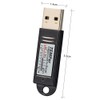 Docooler PCsensor USB Thermometer Datenlogger Recorder für PC Laptop Silber