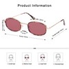 Appassal Retro Oval Sunglasses for Women Men Trendy Round Y2k