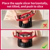 OOKUU 5.12 - Inch Large Apple Slicer, Cut 12 Thin