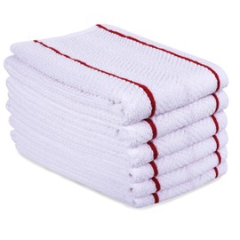 AMOUR INFINI HerringBone Weave Terry Kitchen Towels|100% Cotton Set of 12 kitchen Hand Dish towels 28x16 Inches Soft Absorbent Quick Dry Washable Dish Towels|Boho Thanksgiving Christmas Tea Towels|Red