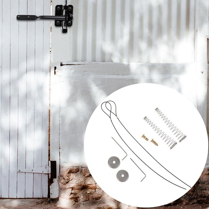 OATIPHO Gate Latch Cable Pull, 2 Sets Gate Latches Outdoor