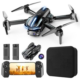 Drone con cámara 1080P HD FPV Mini Drone plegable para principiantes, niños y adultos, dron con una tecla de despegue/aterrizaje, selfie por gestos, retención de altitud, giro 3D, fácil de volar, 2