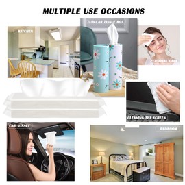 Car Tissue Refills, 600 Sheets Disposable Soft Facial Tissues Napkin, Travel Size Pack for Car Visor Tissue Holder or Purse, 50 Sheets per Pack