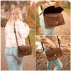 Gusti Handtasche Leder - Zoey Damen Handtasche Umhängetasche Ledertasche Braun