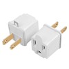 TENINYU Grounded Adapter 3-Prong to 2-Prong Outlet Converter - 3