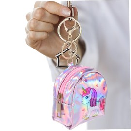 BESTYASH 4 pcs Mini Purses with Zipper Brightly Colored for Kids Small Change Pouches with Keychain Ideal for Backpacks and Everyday Use