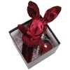 Cute Key Chain Fluffy Rabbit Simulation Flower Keyring Pendant Decor
