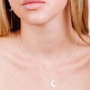 Tooliks - Sterling Silver Moon Necklace for Women - Crescent